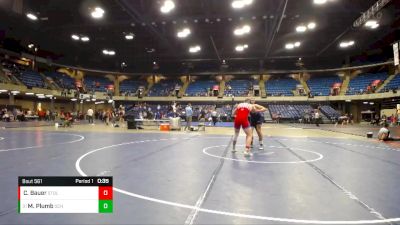 170 lbs Cons. Round 2 - Matthew Plumb, St. Charles North vs Cole Bauer, Stanford Olympia