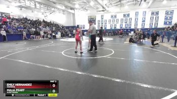 120 lbs Champ. Round 1 - Emily Hernandez, Hueneme vs Malia Peart, Aliso Niguel