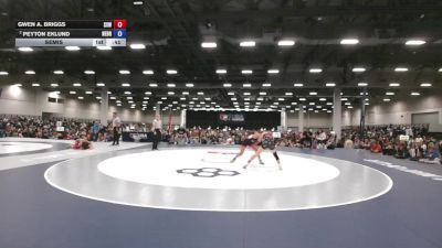 95 lbs Semis - Gwen A. Briggs, Surfside X Wrestling vs Peyton Eklund, Nebraska