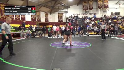 115 lbs Semifinal - Abigail Gonzalez, Miami Southridge vs Kaylee Vera, Little Miami High School