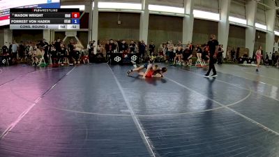 115 lbs Cons. Round 2 - Mason Wright, Idaho vs Forrest Von Haden, Utah