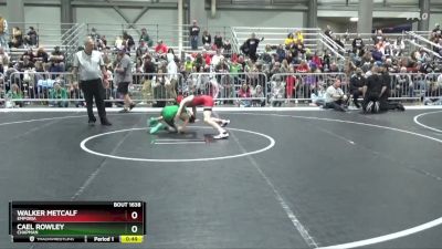 85 lbs Cons. Round 3 - Walker Metcalf, Emporia vs Cael Rowley, Chapman