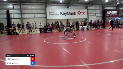 65 kg Round Of 64 - Michael Tharpe, Warrior Regional Training Center vs Sean Carter, Boone RTC