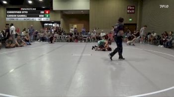 100 lbs Round 6 (8 Team) - Christpher Otto, Crossroads Wrestling vs Carson Gambill, Williamson County WC