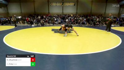 160 lbs Round Of 32 - Korbin Chuchran, Westlake (UT) vs Ian Fritz, Pleasant Grove (UT)