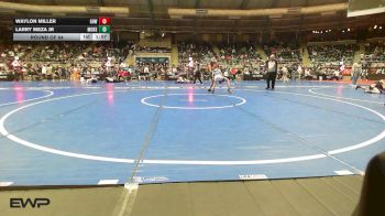 80 lbs Round Of 64 - Waylon Miller, Greater Heights Wrestling vs Larry Meza Jr, Monster Garage