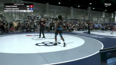 61 kg Champ. Rd Of 32 - Elijah Cortez, Spartan Combat RTC/ Titan Mercury Wrestling Club vs Jason Hampton, Callan Wrestling Academy