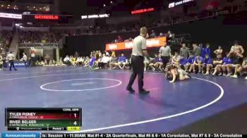 170 lbs Consolation Wb - River Belger, 8-Notre Dame, Burlington vs Tyler Pisney, 5-Crestwood, Cresco