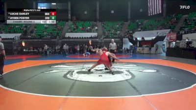 1A-4A 190 Champ. Round 2 - Ayden Foster, Central Florence High School vs Lucas Oakley, Brooks