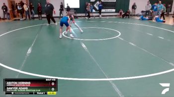 95 lbs Cons. Semi - Ashton Horning, Sheridan Wrestling Club vs Sawyer Adams, High Plains Thunder Wrestling Club