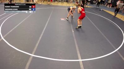 157 lbs Cons. Round 2 - Kenny Ferrario, St. Francis Gladiators vs Brenden Kobs, Guerrilla Wrestling Club