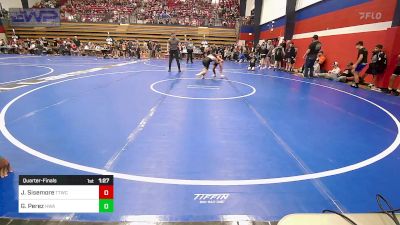 100 lbs Quarterfinal - Jett Sisemore, Team Tulsa Wrestling Club vs Gianni Perez, HURRICANE WRESTLING ACADEMY