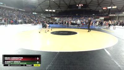 92 lbs Champ. Round 1 - Dean Carrington, Twin City Wrestling Club vs Everett Kirsch, Federal Way Spartans Wrestling