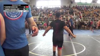 145 lbs Champ. Round 2 - Sammy Boswell NE1, Bay Wrestling Club vs Cooper Lewis SE3, Circleville