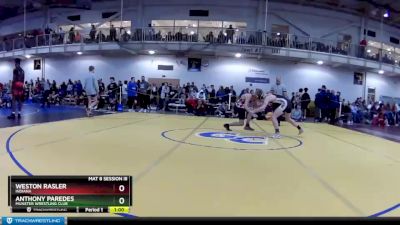 132 lbs Cons. Round 3 - Weston Rasler, Indiana vs Anthony Paredes, Munster Wrestling Club