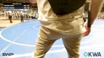 73 lbs Semifinal - Kayson Cook, Verdigris Youth Wrestling vs Peter Correa, Fort Gibson Youth Wrestling