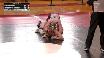 190 lbs Semifinal - Broderick Carlson, St. Mary`s vs Jacob Moser, SJCI