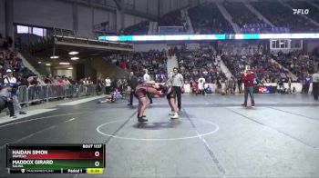 165 lbs Cons. Round 3 - Maddox Girard, Salina vs Haidan Simon, Wamego