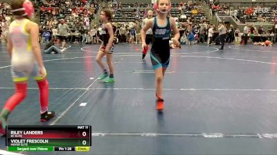 73 lbs Quarterfinal - Riley Landers, DC Elite vs Violet Frescoln, Moyer Elite