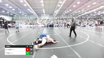 220 lbs Rr Rnd 4 - Matthew Lopez, LAW Rusty vs Tristan Clay, Triumph Maize