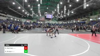 150 lbs Round Of 32 - Ricky Martinez, Jefferson vs Angel Arroyo, Relentless Academy Of Wrestling