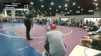 132 lbs Champ. Round 2 - Aden Cortez, Pace HS vs Landon Caviness, Black Hive
