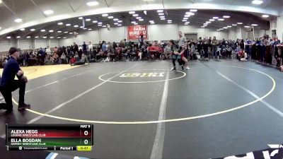 67-69 lbs Cons. Semi - Ella Bogdan, Osprey Wrestling Club vs Alexa Hegg, Legend Wrestling Club