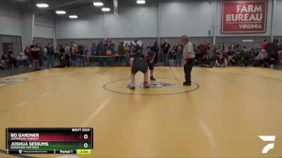 187 lbs Cons. Round 2 - Joshua Sessums, Dinwiddie Mat Rats vs Bo Gardner, Jefferson Forrest