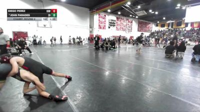 113 lbs Champ. Round 2 - John Parades, South Hills vs Diego Perez, Downey