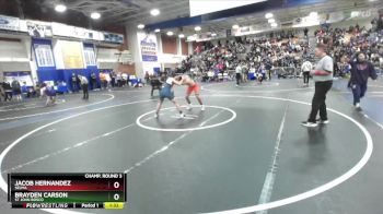 157 lbs Champ. Round 3 - Brayden Carson, St John Bosco vs Jacob Hernandez, Selma
