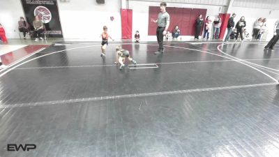 43 lbs Semifinal - Ashdon Cathey, Tonkawa Takedown Club vs Trek Castor, Woodward Youth Wrestling
