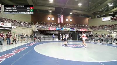 2A 165 lbs Champ. Round 1 - Austin Paris, Grand County vs Beckem Eyre, Utah Military Academy