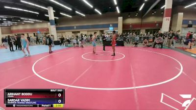 126 lbs Cons. Round 3 - Arihant Boddu, Texas vs Sardar Vadim, Warrior Trained Wrestling