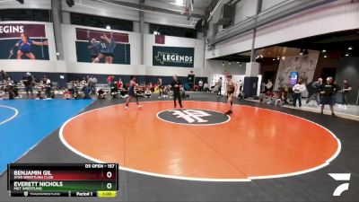 157 lbs Cons. Round 2 - Everett Nichols, MGT Wrestling vs Benjamin Gil, Star Wrestling Club