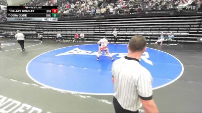 5A 170 lbs Cons. Round 1 - Cora Clyde, Salem Hills vs Hillary Weakley, Springville