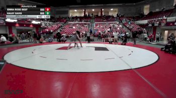 190 lbs 3rd Place - Emma Rose Best, Choctaw HS Girls vs Kaley Davis, Marlow High School Girls