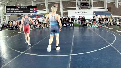 144 lbs Cons. Round 4 - Michael Saba, Colorado vs Wyatte Nicholson, Nevada