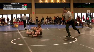 133 lbs C Of 16 #1 - Kyle Gibson, Virginia Military Institute vs Gauge Botero, Michigan