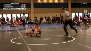 133 lbs C Of 16 #1 - Kyle Gibson, Virginia Military Institute vs Gauge Botero, Michigan