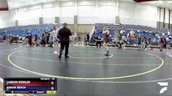 119 lbs Cons. Semi - Landon Weidler, IL vs Kieran Beach, MI