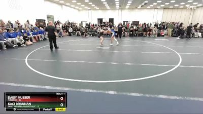 118 lbs Round 1 (3 Team) - Kaci Brannan, Saint Michael/Albertville vs Daisy Musser, Minooka