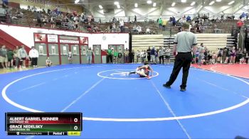 68-74 lbs Round 3 - Albert Gabriel Skinner, Southport WC vs Grace Nedelsky, Contenders WA