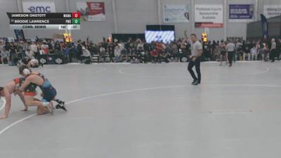 132 lbs Cons. Semis - Jameson Onstott, Massa's Maniacs vs Brodie Lawrence, Pinnacle Wrestling School