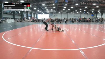 84 lbs Round 2 (10:45am Saturday) - Grayden Paris, POWA vs Sam Smith, Iowa Black
