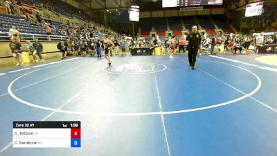 106 lbs Cons 32 #1 - Damian Tebano, NY vs Cooper Sandoval, NV