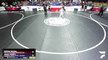 135 lbs Semifinal - Sophia Hejnal, Nor Cal Take Down Wrestling Club vs Ayaka Naddy, Community Youth Center - Concord Campus Wrestling