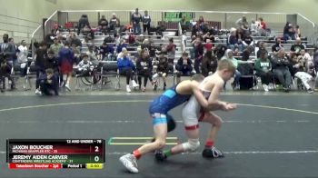 78 lbs Quarterfinal - Jaxon Boucher, Michigan Grappler RTC vs Jeremy Aiden Carver, Contenders Wrestling Academy