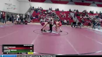 132 lbs Quarterfinal - Jose Toscano, Granger vs Cooper Reeves, White River
