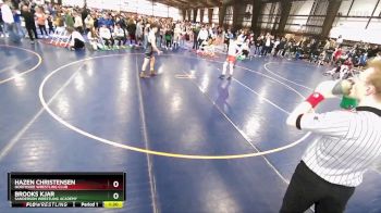 142 lbs Quarterfinal - Hazen Christensen, Northside Wrestling Club vs Brooks Kjar, Sanderson Wrestling Academy