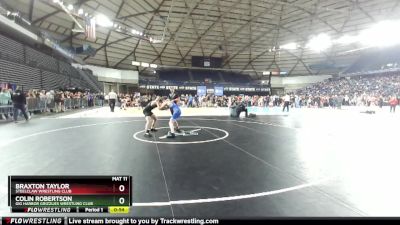 120 lbs Champ. Round 1 - Braxton Taylor, Steelclaw Wrestling Club vs Colin Robertson, Gig Harbor Grizzlies Wrestling Club